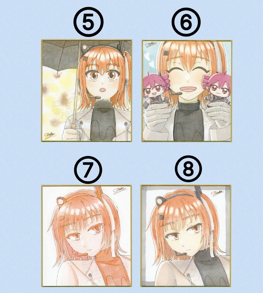 足立レイ 直筆色紙