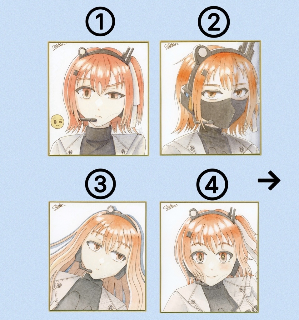 足立レイ 直筆色紙2