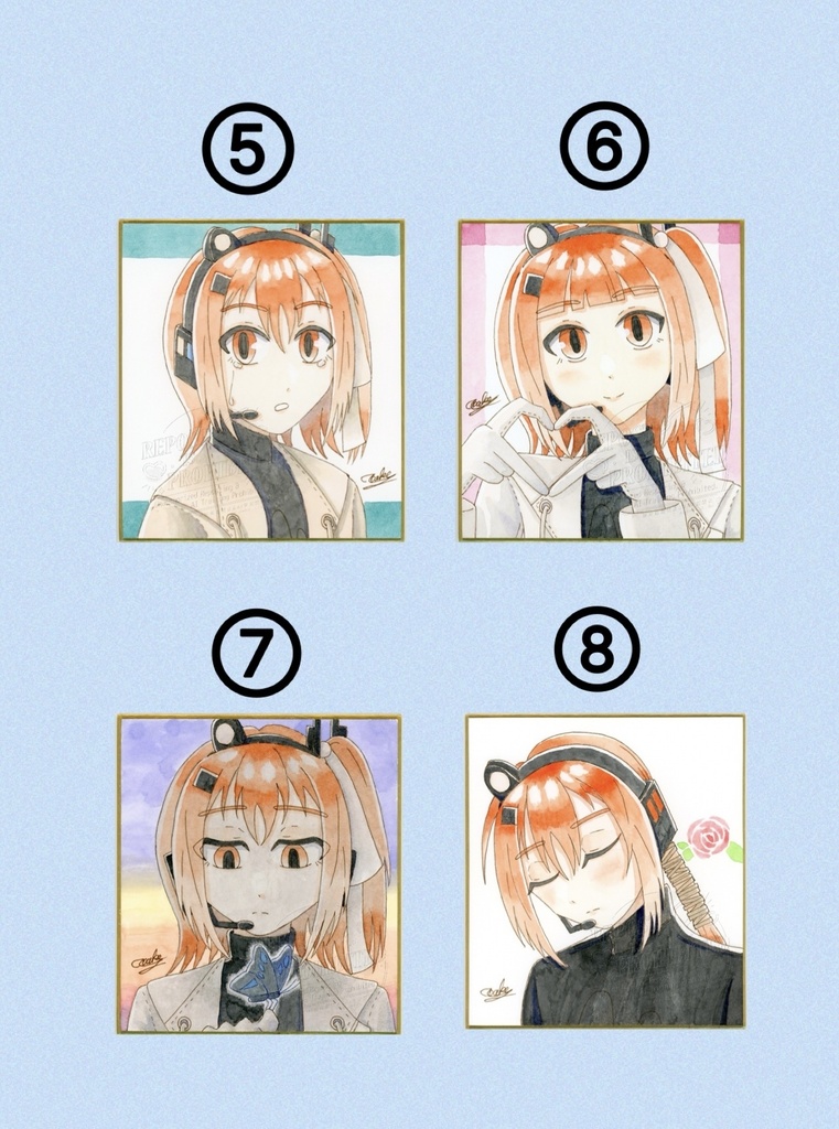 ③足立レイ 直筆色紙③
