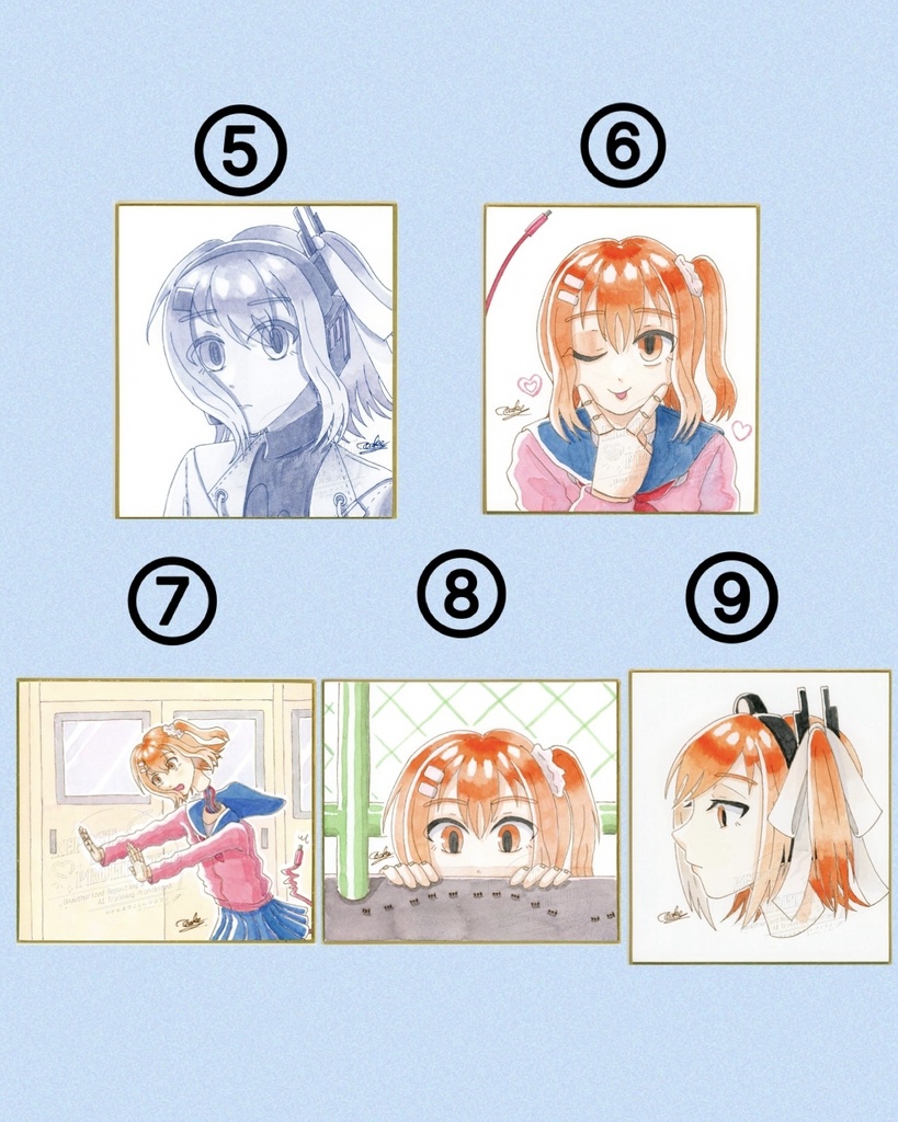 足立レイ 直筆色紙④