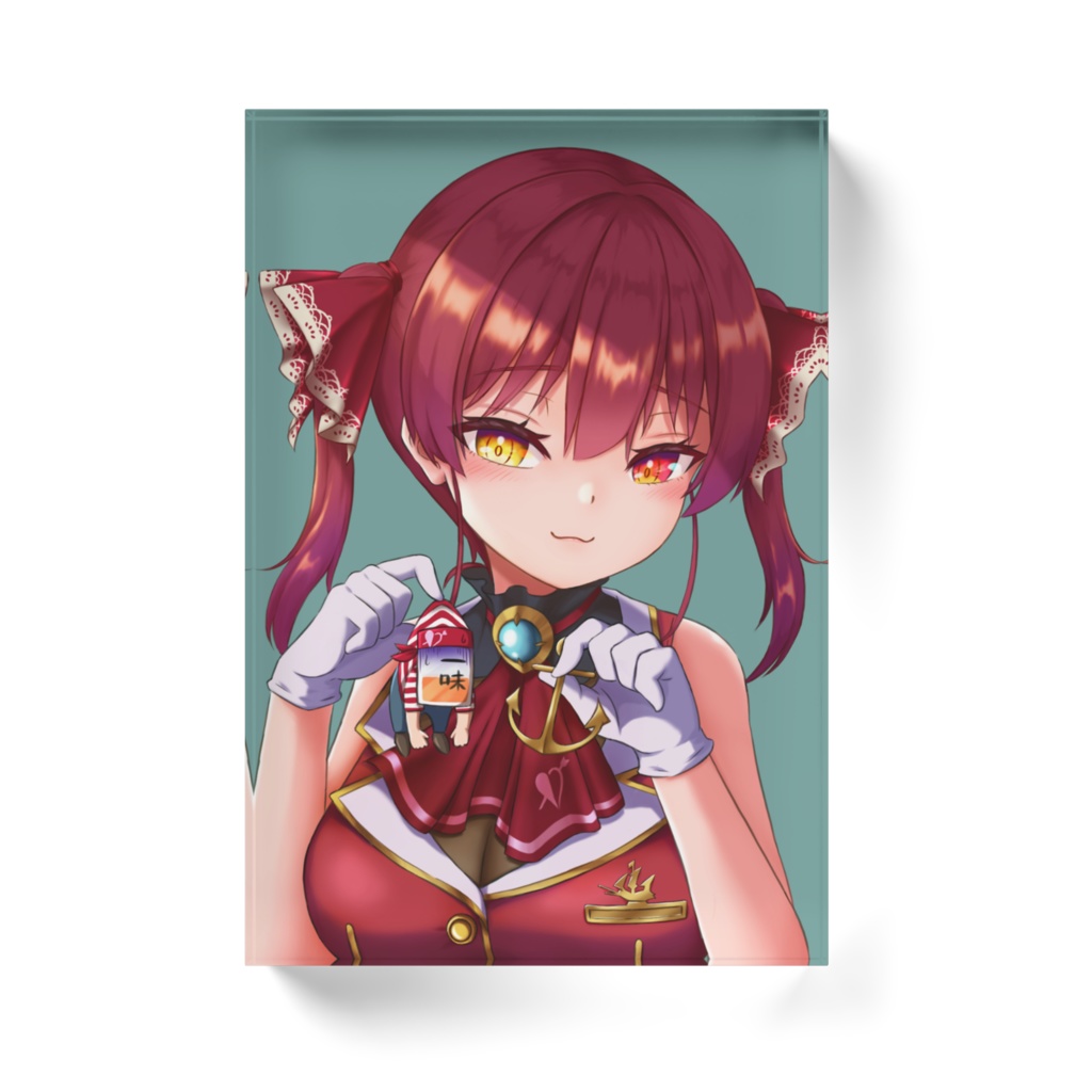 【非公式】宝鐘マリン アクリルブロック【摘ままれ一味くん】