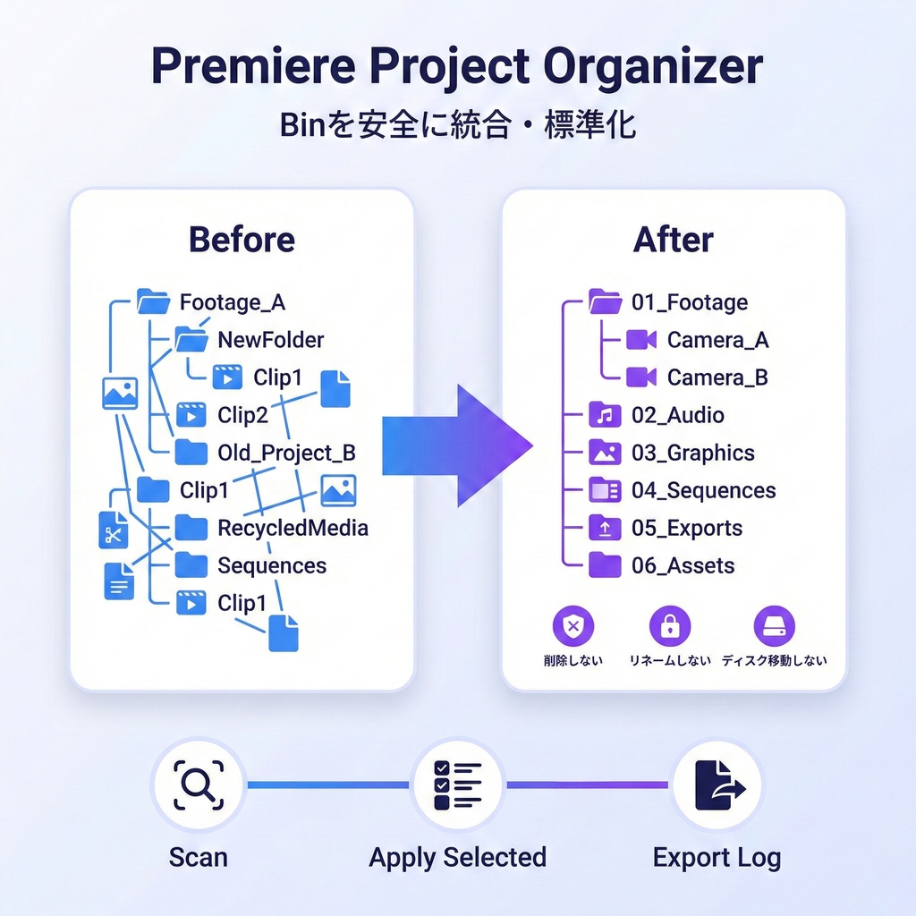 Project Organizer（Premiere Pro）