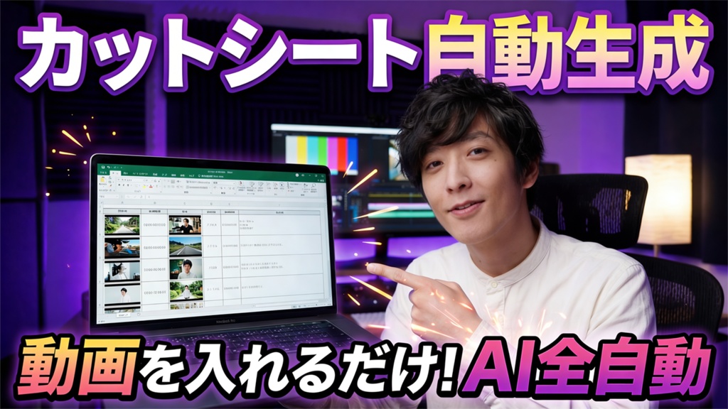 カットシートメーカー — 動画から全自動でカットシートを生成