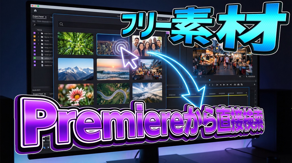 Free Stock Finder — Premiere Pro フリー素材検索パネル