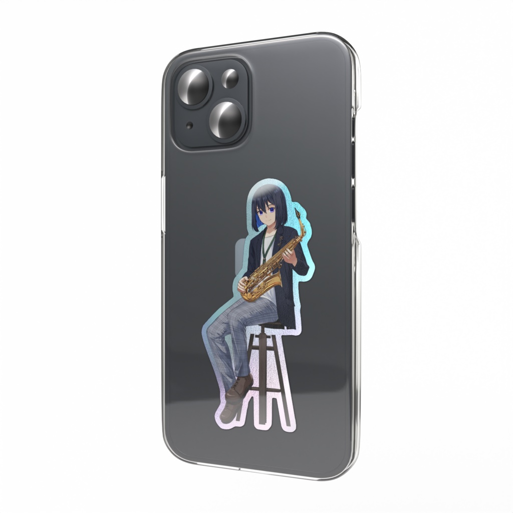 新衣装オーロラスマホステッカー