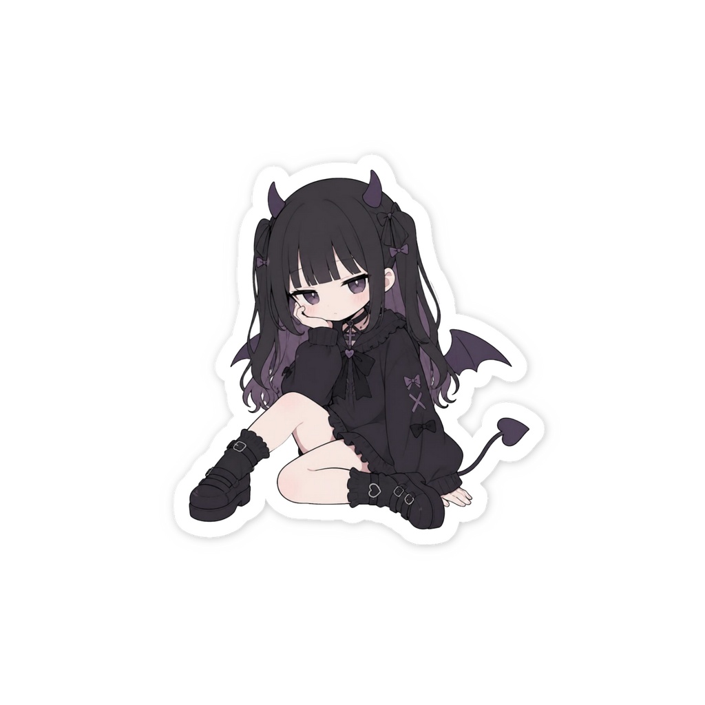 悪魔っ子 地雷系 サブカル 病み可愛い ステッカー