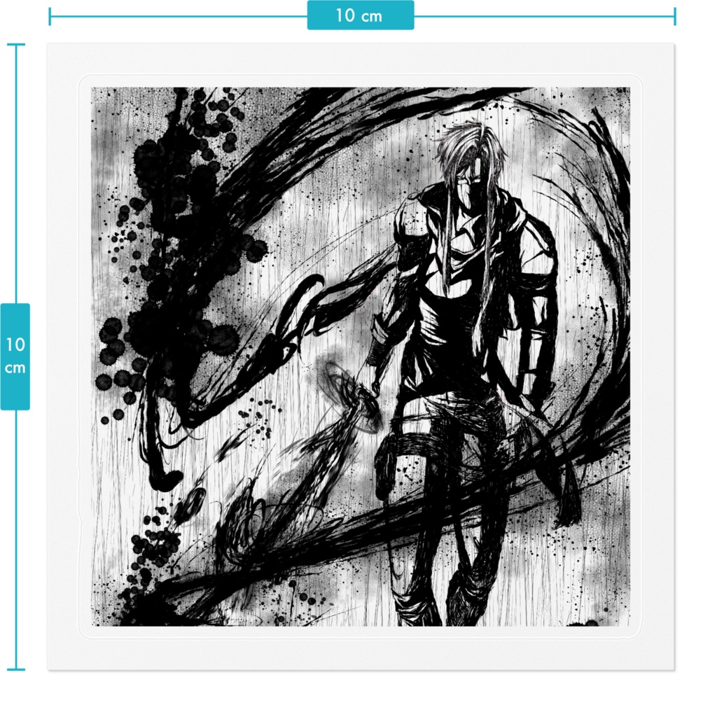 流之進夜叉 ステッカー