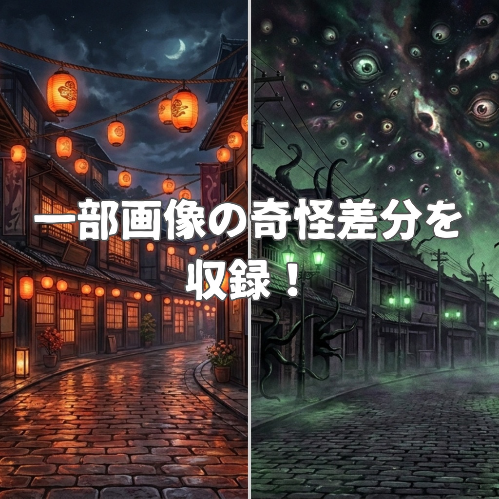 【大正怪奇 背景素材140枚】帝都怪奇譚|昼夜怪奇血痕 差分あり【TRPG背景素材/CoC/ガスライト/ゲーム素材/ココフォリア対応】