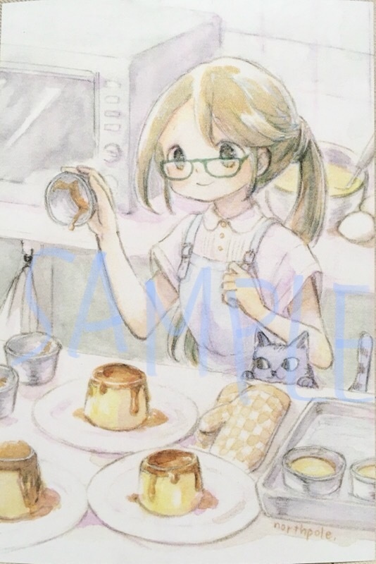 【ポストカード】手作りプリン