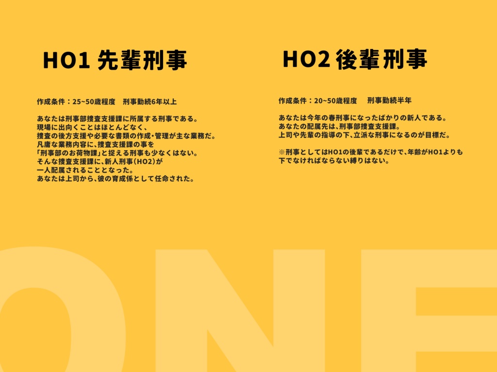 【CoC6版】.ONE(ドットワン)