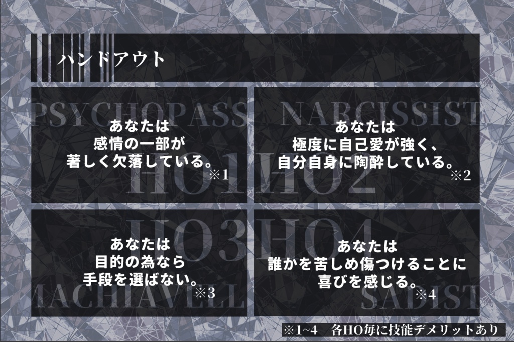 【CoC6版】テトラッド・ルーム【SPLL:E108070】