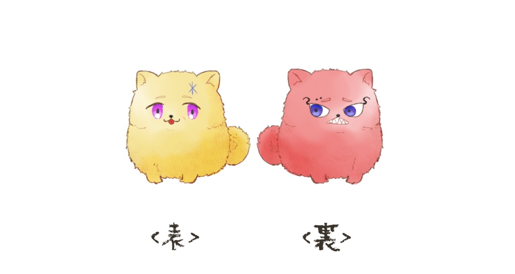 【ポメ化ユリゾラ】両面クッションキーホルダー