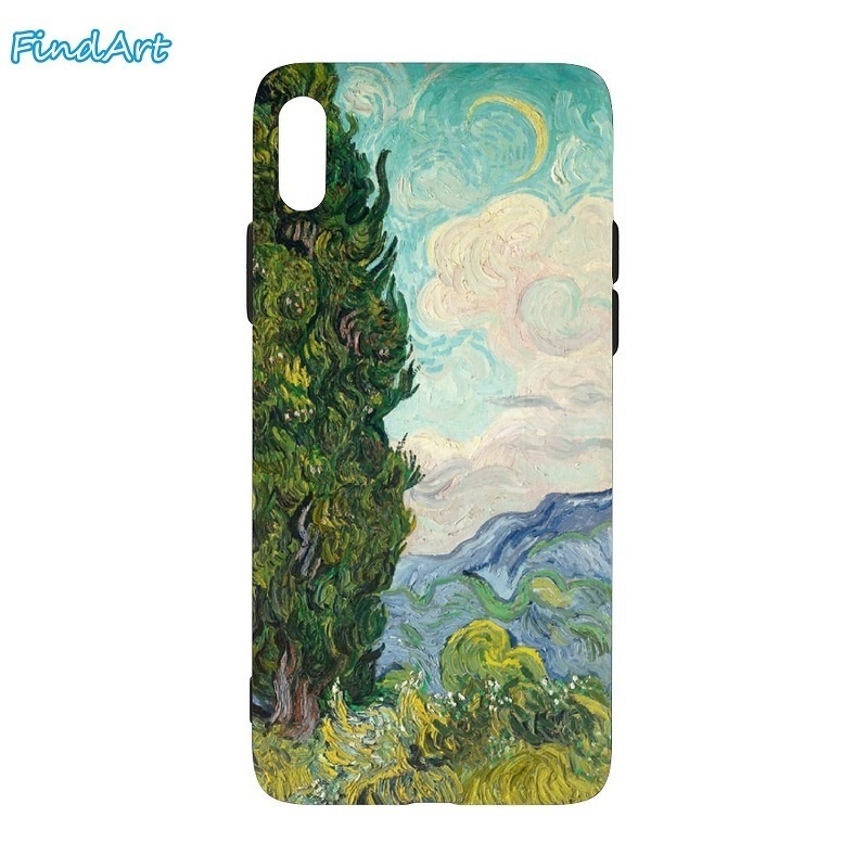 ✦樹と月 iPhoneソフトケース