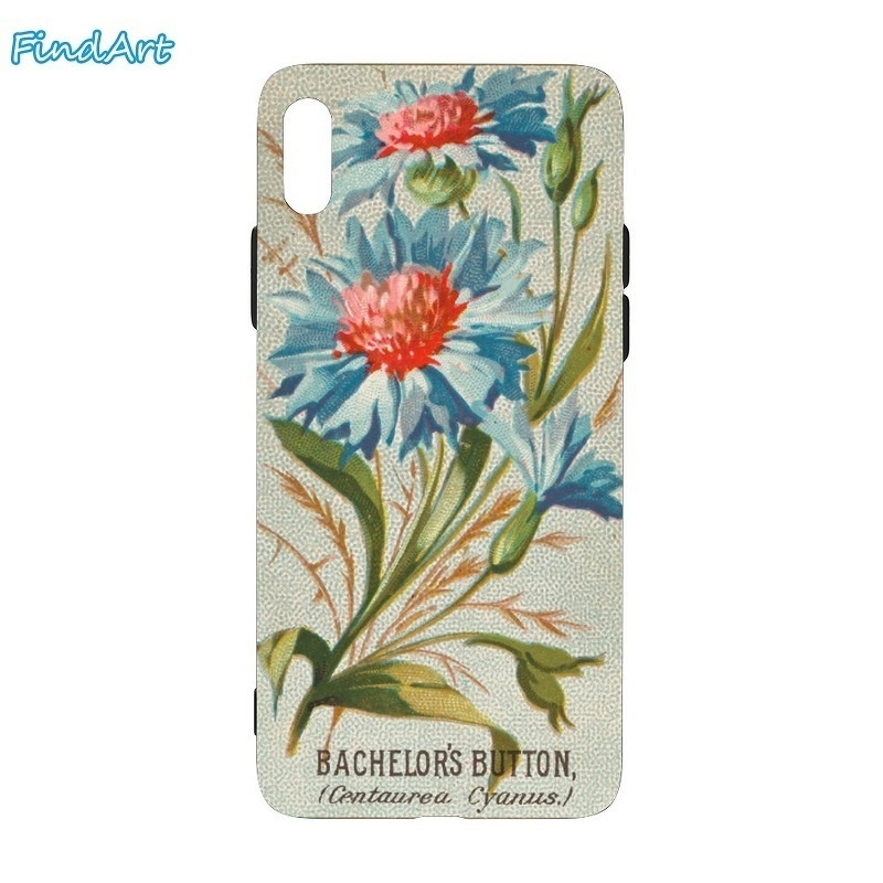 ✦花-Bachelor's Button  ソフトiPhoneケース