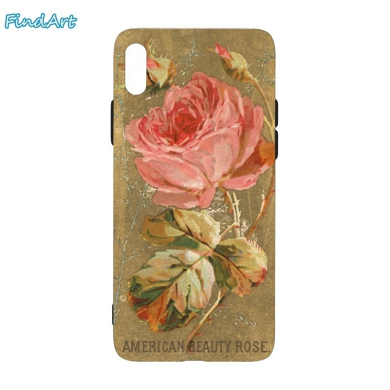 ✦花-American Beauty Rose ソフトiPhoneケース