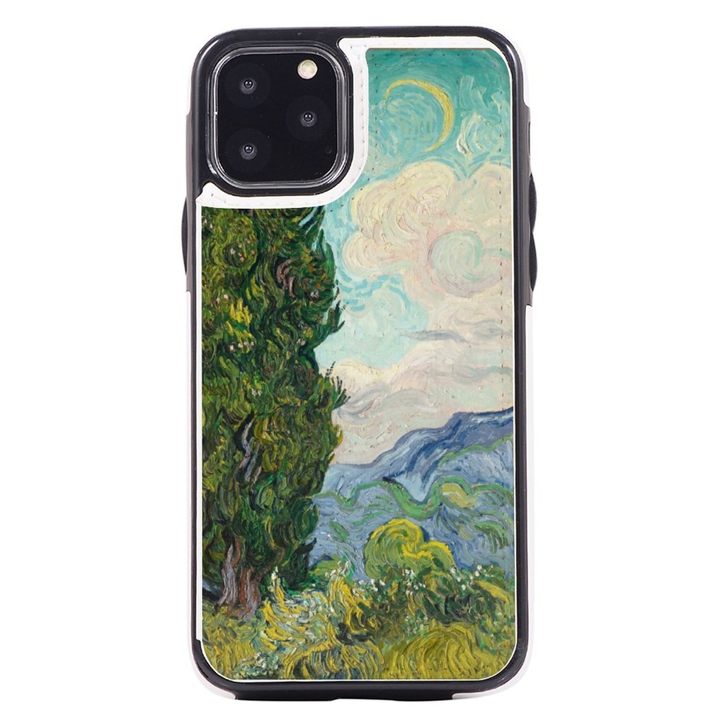 ✦樹と月 PUレザーiPhoneソフトケース