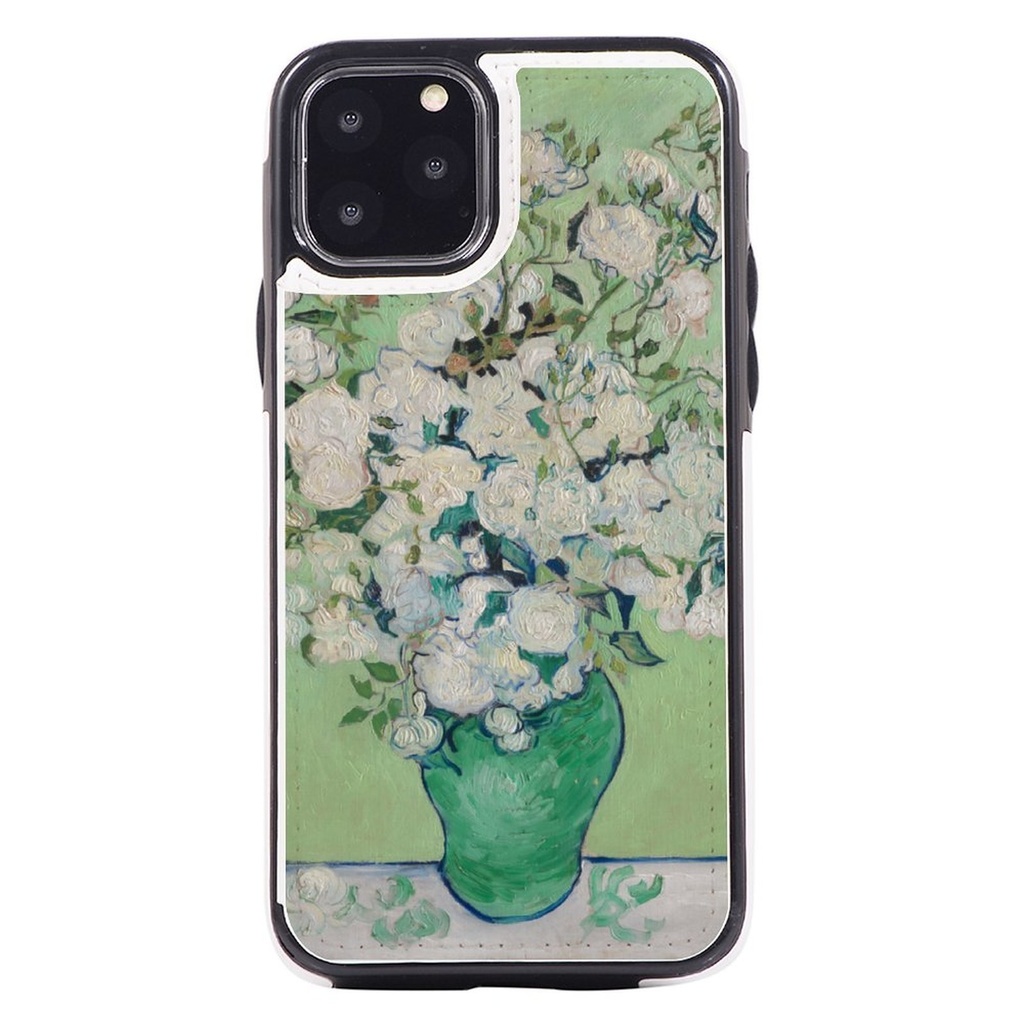 ✦白薔薇 PUレザーiPhoneソフトケース