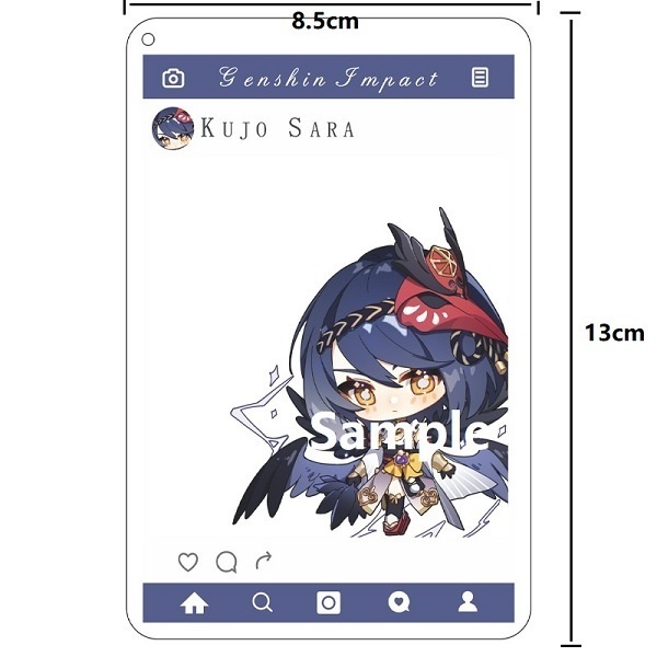 【原神同人】26キャラ アクリルフォトカード