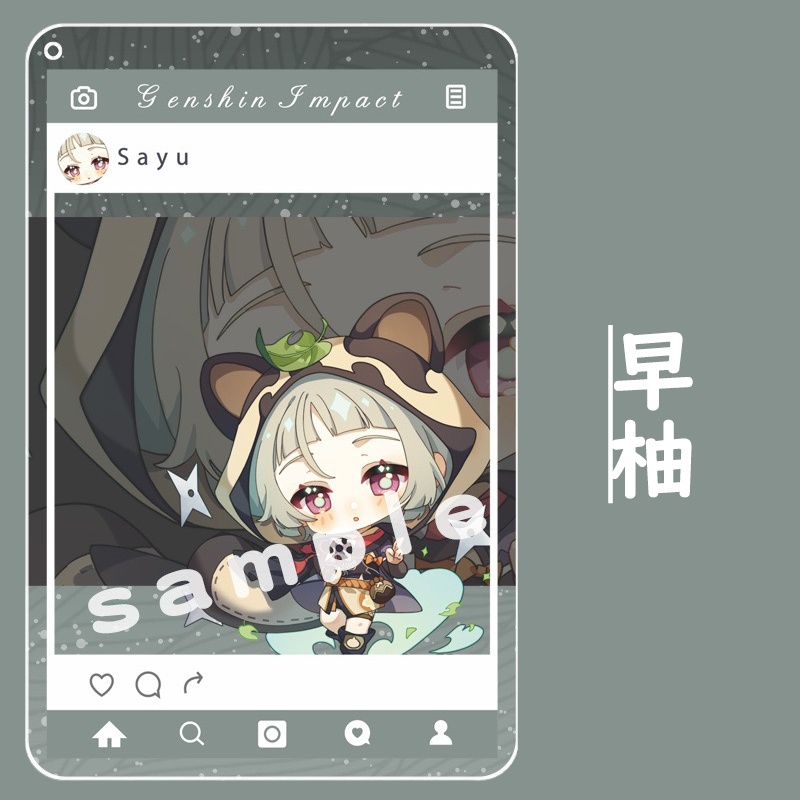 【原神同人】26キャラ アクリルフォトカード