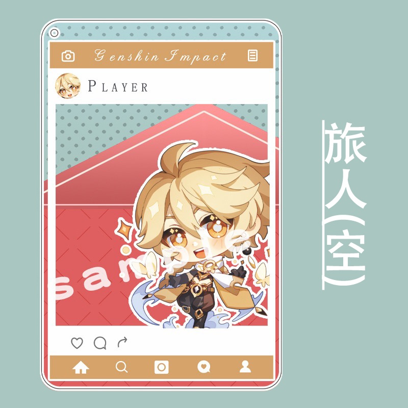 【原神同人】26キャラ アクリルフォトカード