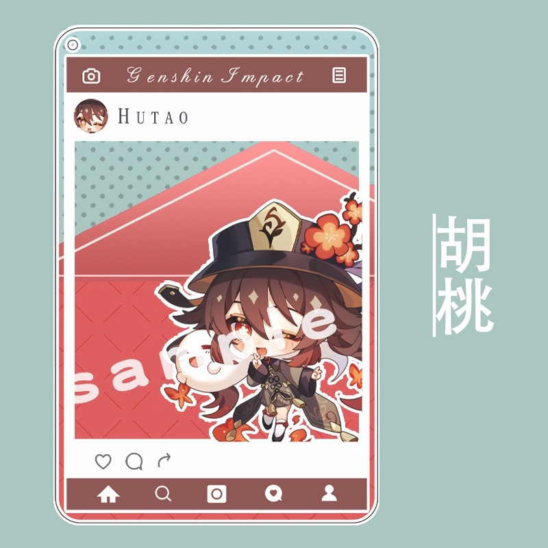 【原神同人】26キャラ アクリルフォトカード