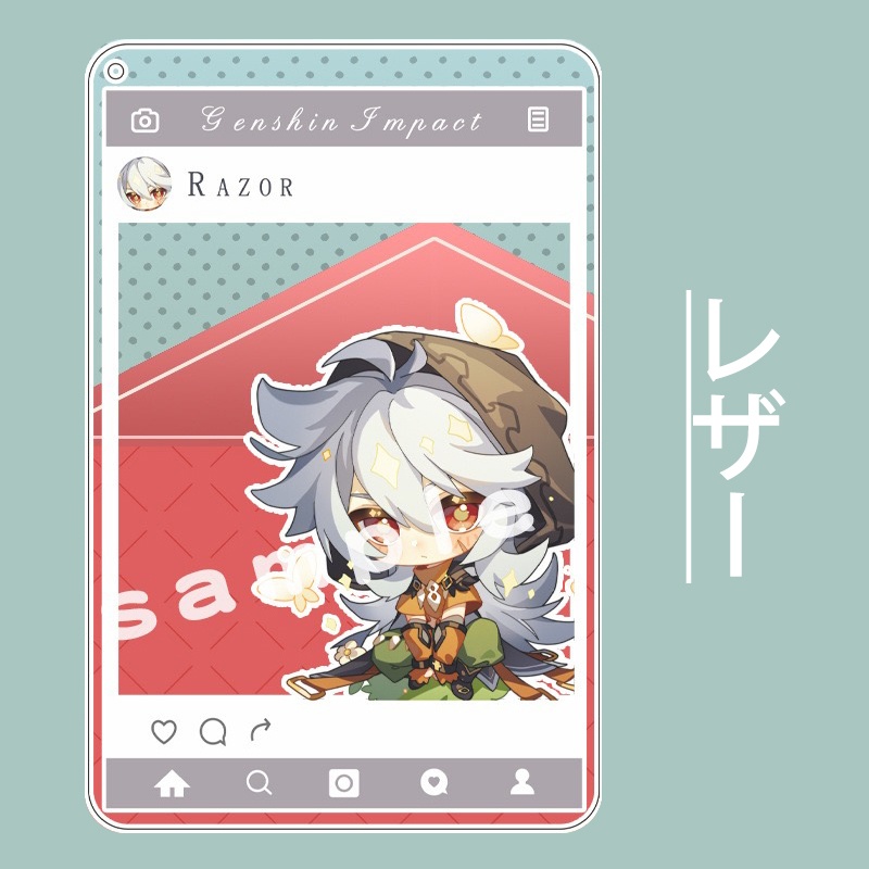 【原神同人】26キャラ アクリルフォトカード