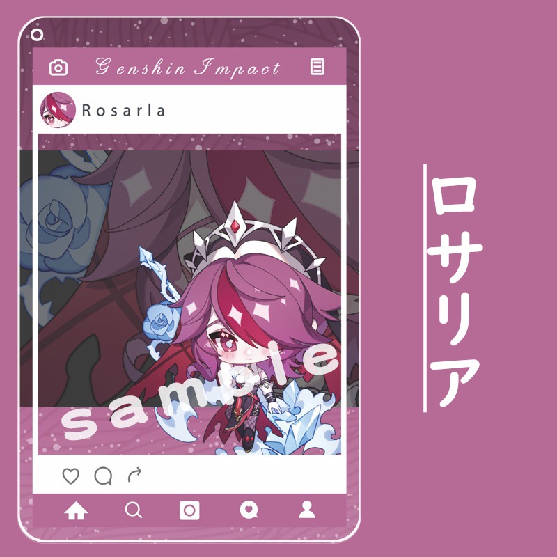 【原神同人】26キャラ アクリルフォトカード