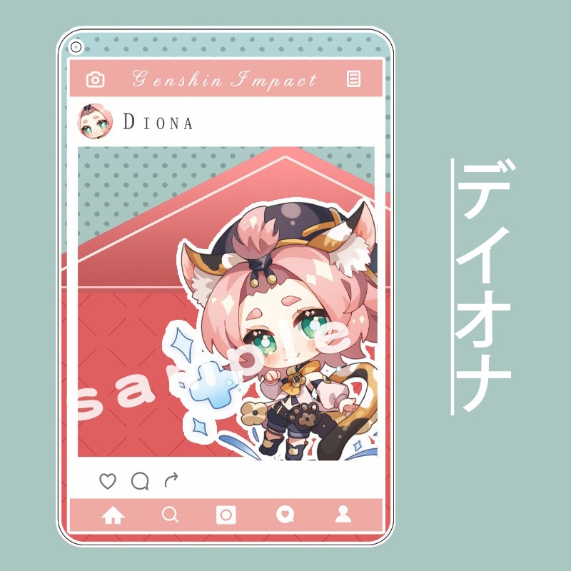 【原神同人】26キャラ アクリルフォトカード