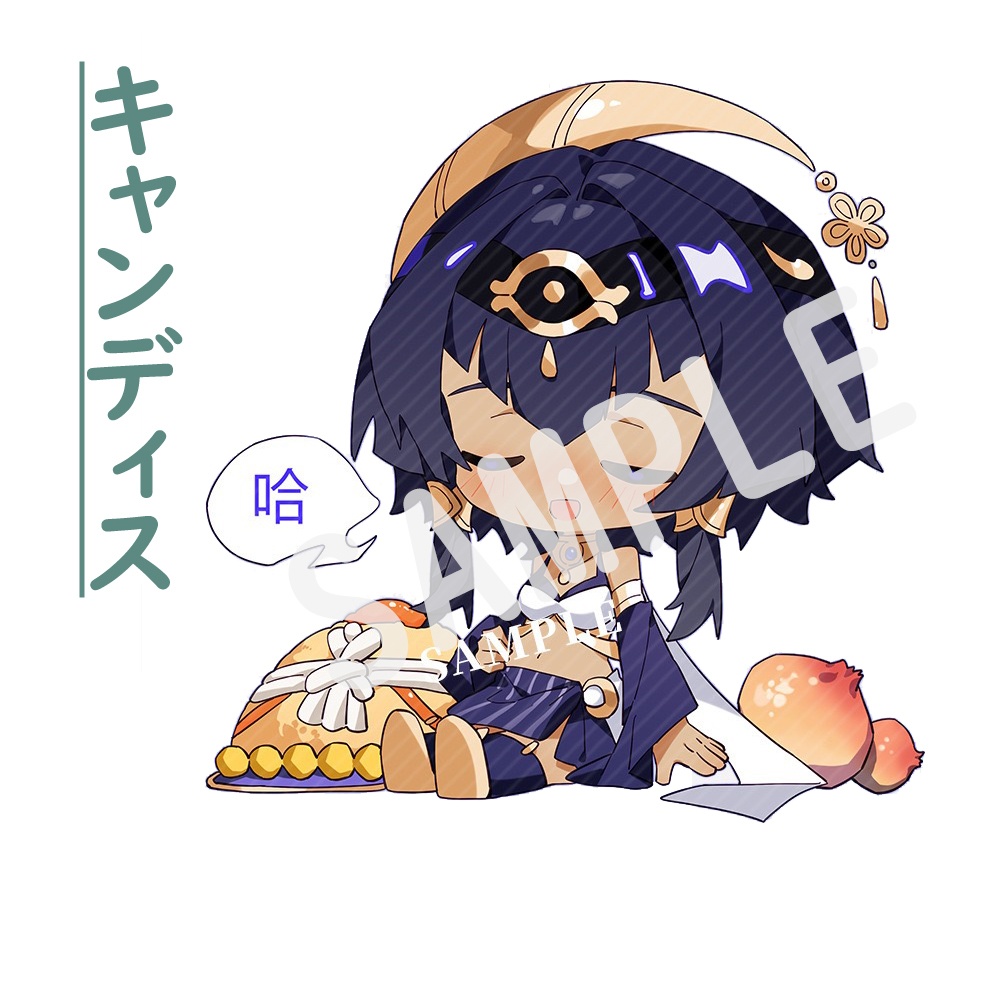 【原神-腹いっぱい食べたシリーズ】 トートバッグ(指定キャラ2点セット)