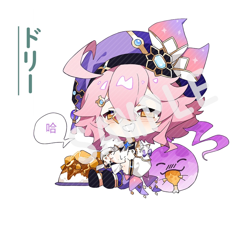 【原神-腹いっぱい食べたシリーズ】 トートバッグ(指定キャラ2点セット)