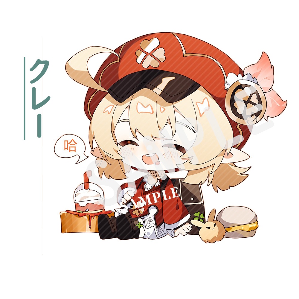 【原神-腹いっぱい食べたシリーズ】 トートバッグ(指定キャラ2点セット)