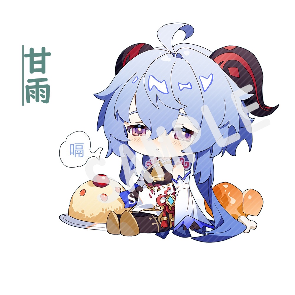 【原神-腹いっぱい食べたシリーズ】 トートバッグ(指定キャラ2点セット)