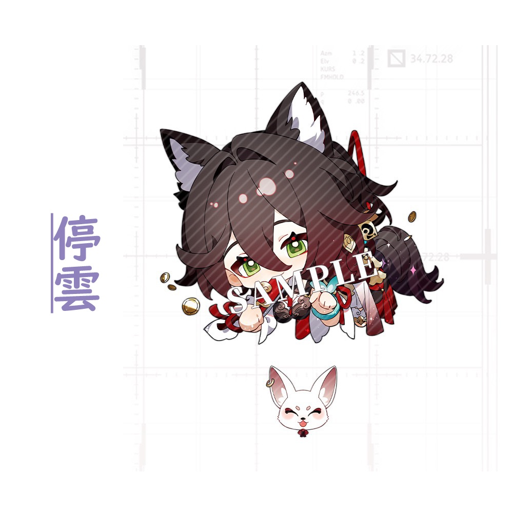 【スターレイル同人】計30種 アクリルキーホルダー(追加新6キャラ)