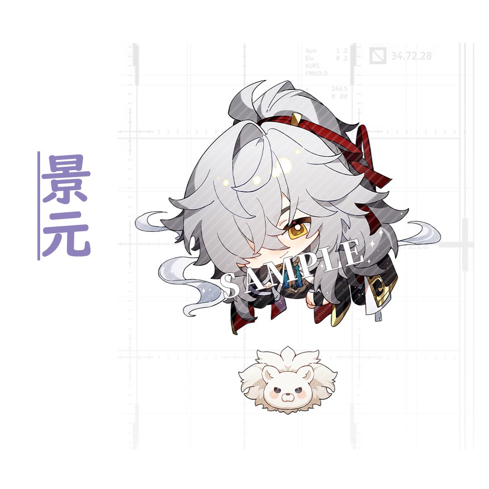 【スターレイル同人】計30種 アクリルキーホルダー(追加新6キャラ)