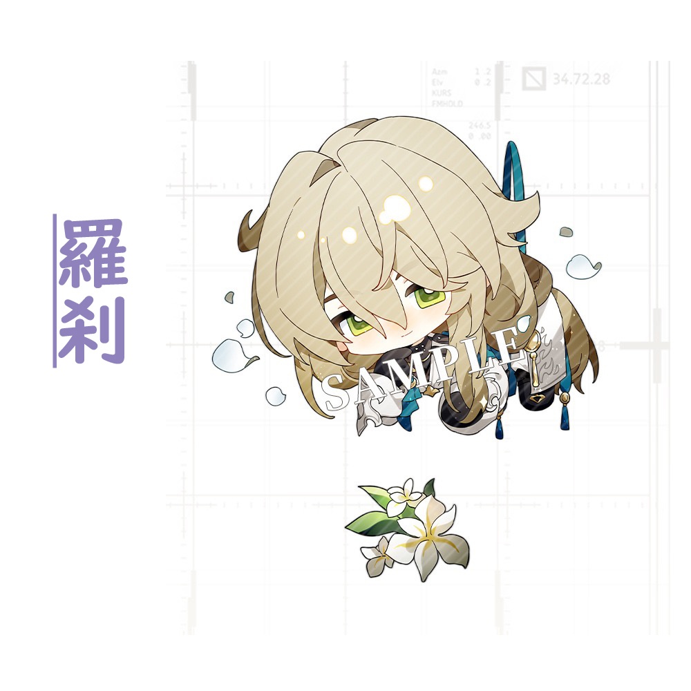 【スターレイル同人】計30種 アクリルキーホルダー(追加新6キャラ)