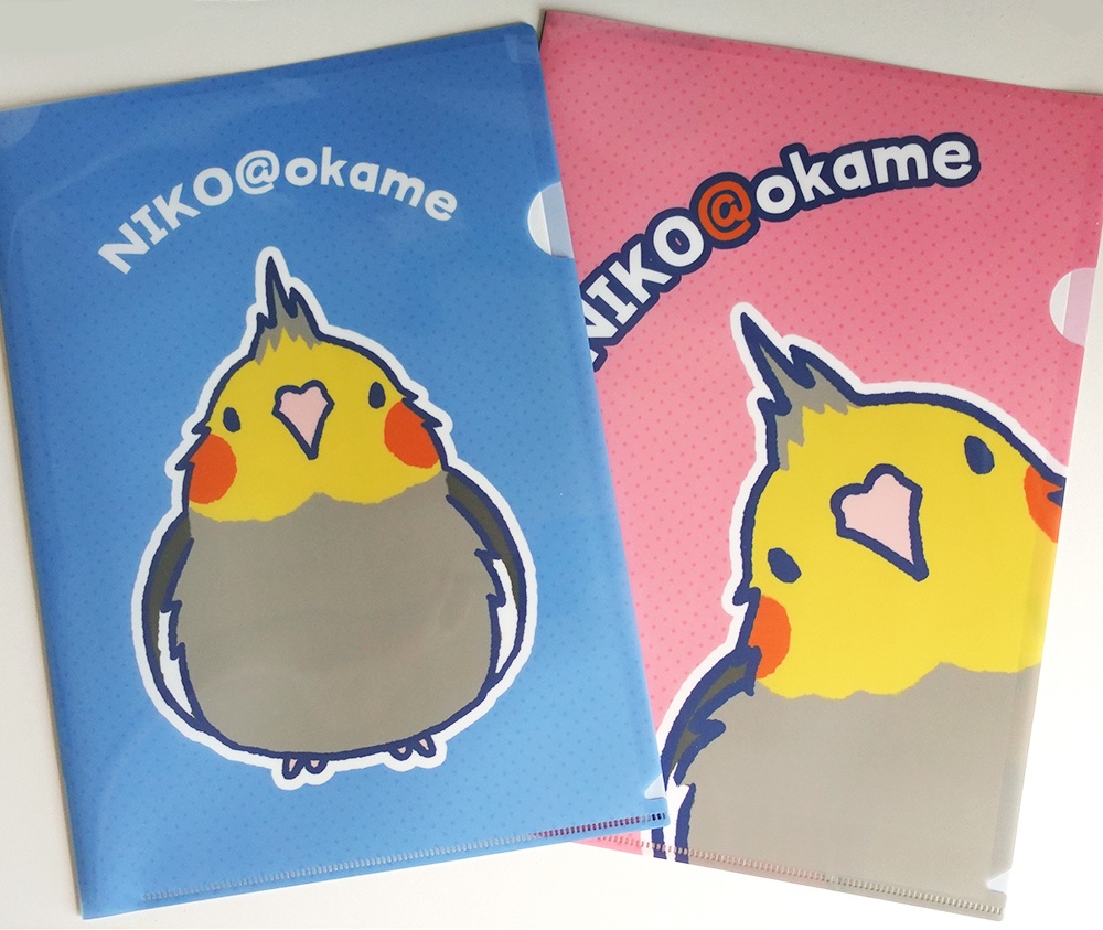 NIKOクリアファイル（青）・（桃）