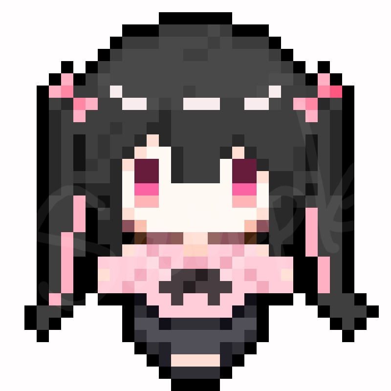 【ドット絵】地雷系女子アイコン