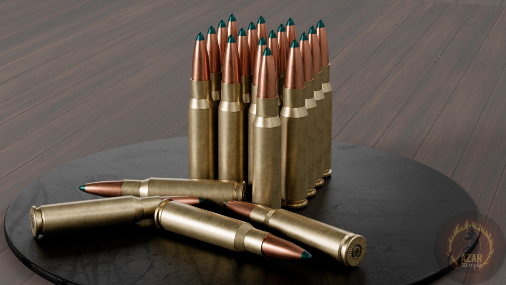 Professional Ammo Pack APX 26 (10 Types / PBR / Game-Ready) 弾薬パック