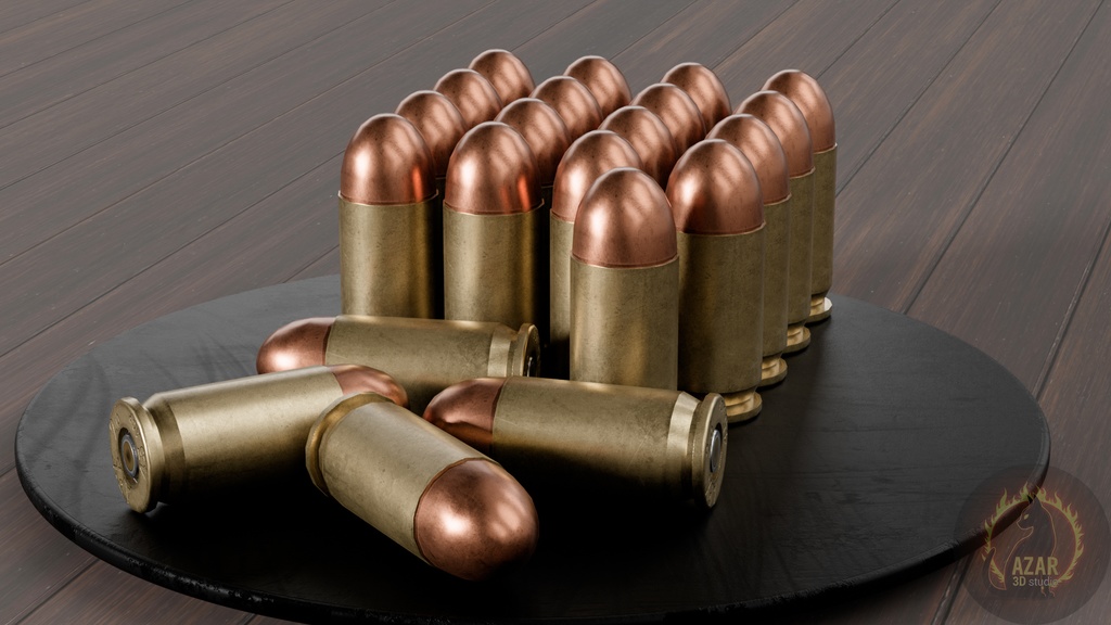 Professional Ammo Pack APX 26 (10 Types / PBR / Game-Ready) 弾薬パック