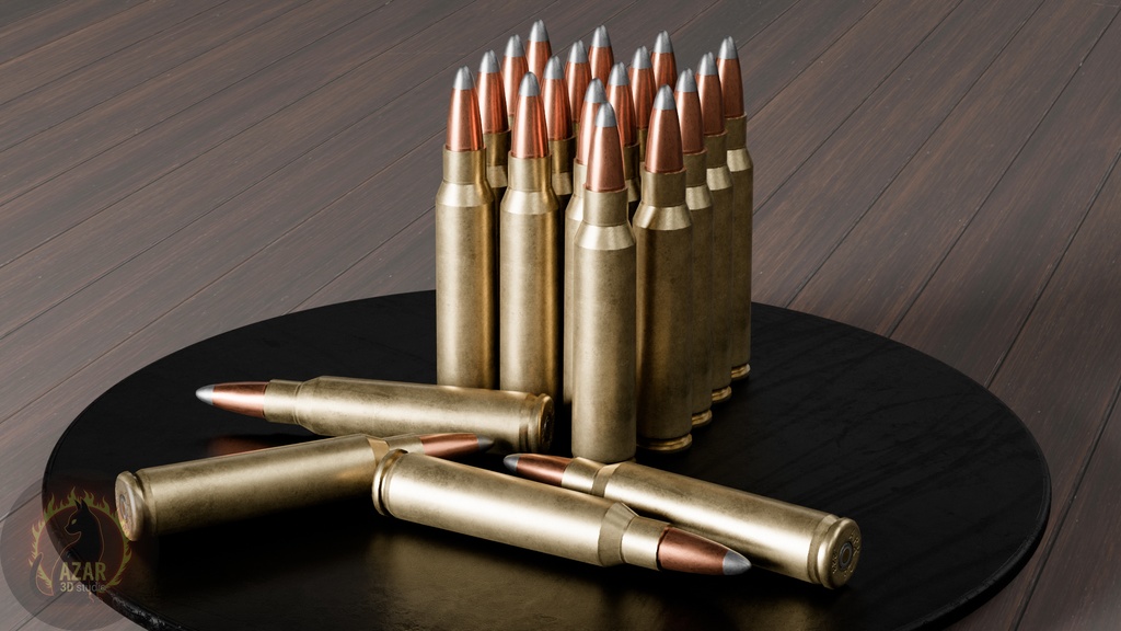 Professional Ammo Pack APX 26 (10 Types / PBR / Game-Ready) 弾薬パック