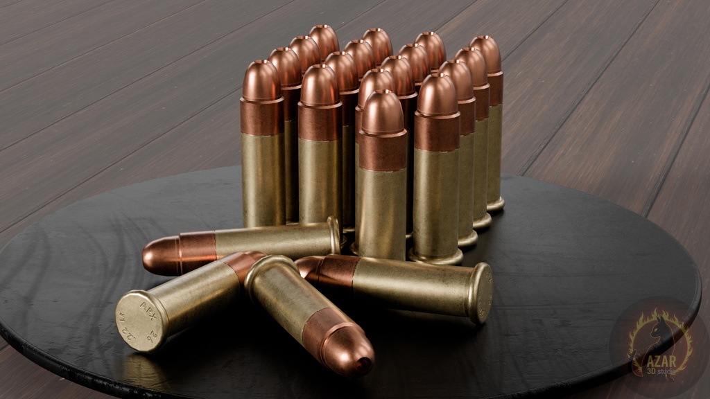 Professional Ammo Pack APX 26 (10 Types / PBR / Game-Ready) 弾薬パック