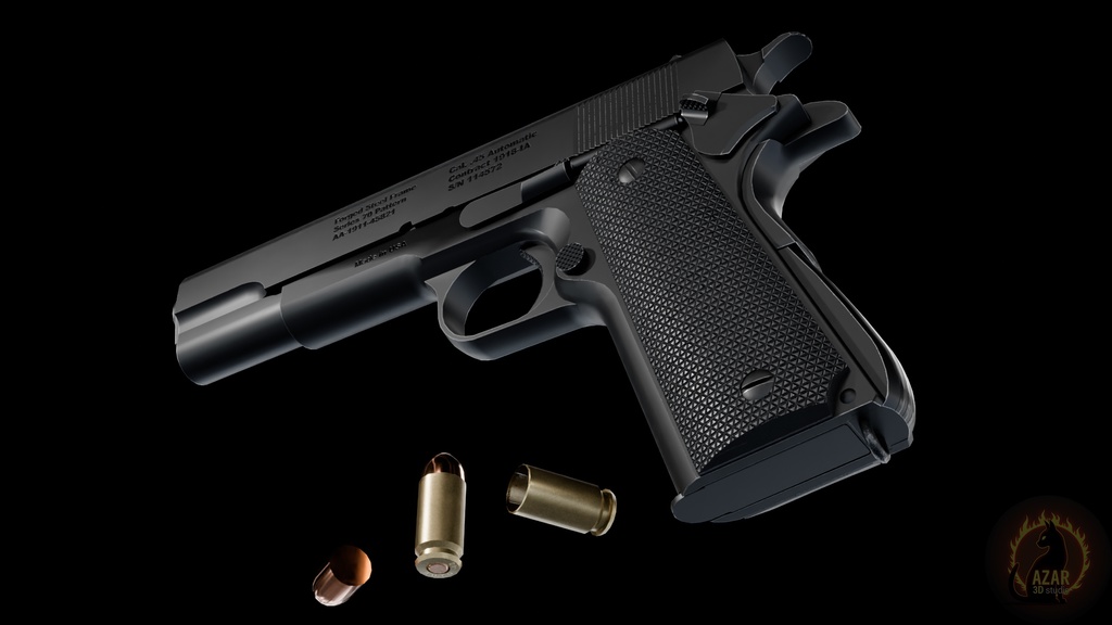 Tactical Pistol 1911 (PBR / Game-Ready) タクティカルピストル