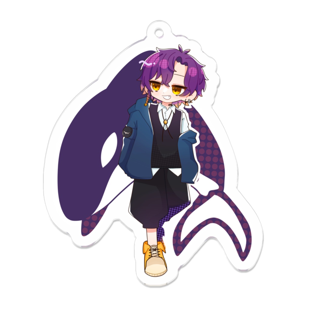 【シャチと一緒】あるま アクリルキーホルダー