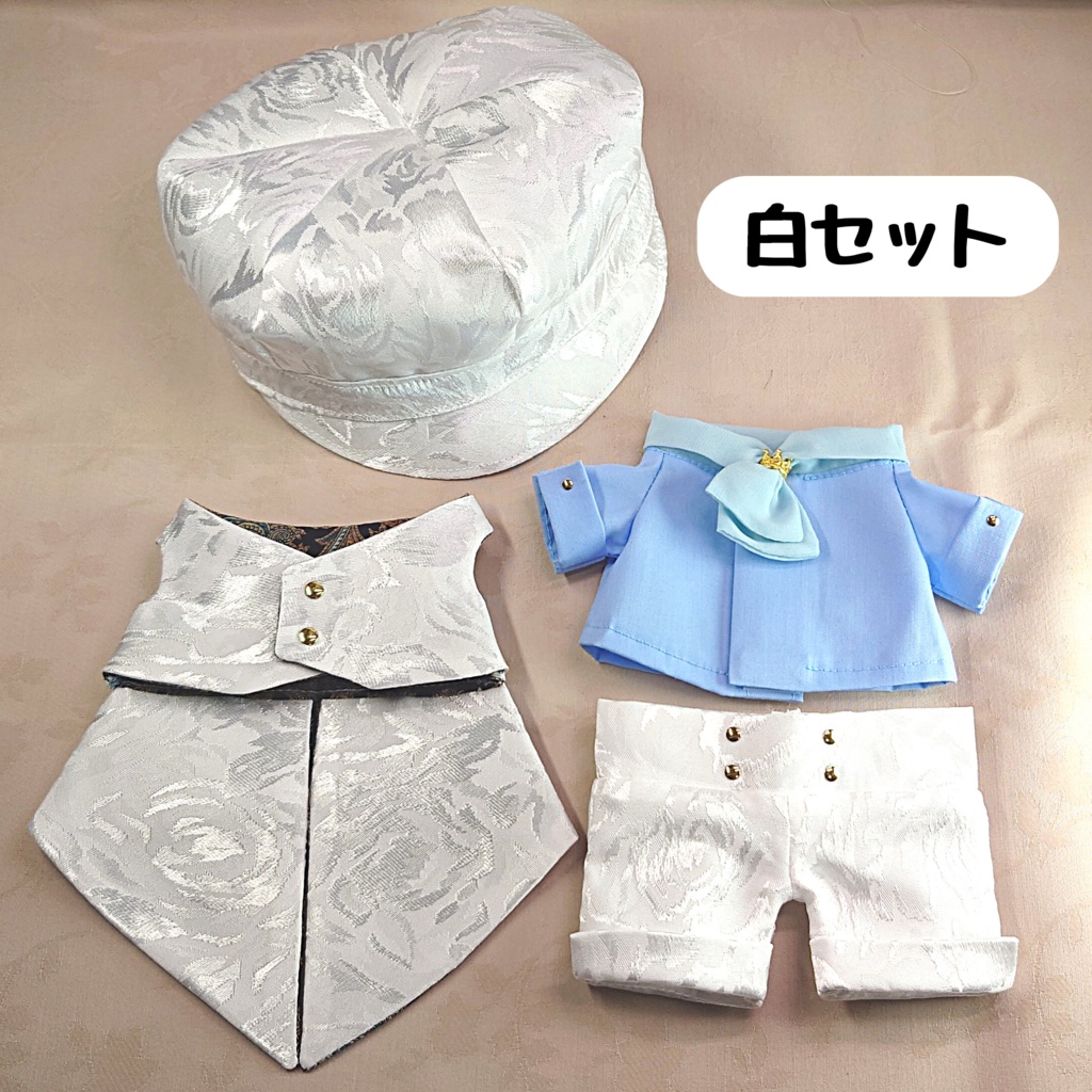 【7/30 22:00〜受注開始】燕尾風ベストのセットアップ