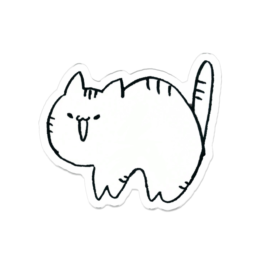 ねこちゃんアクリルバッジ