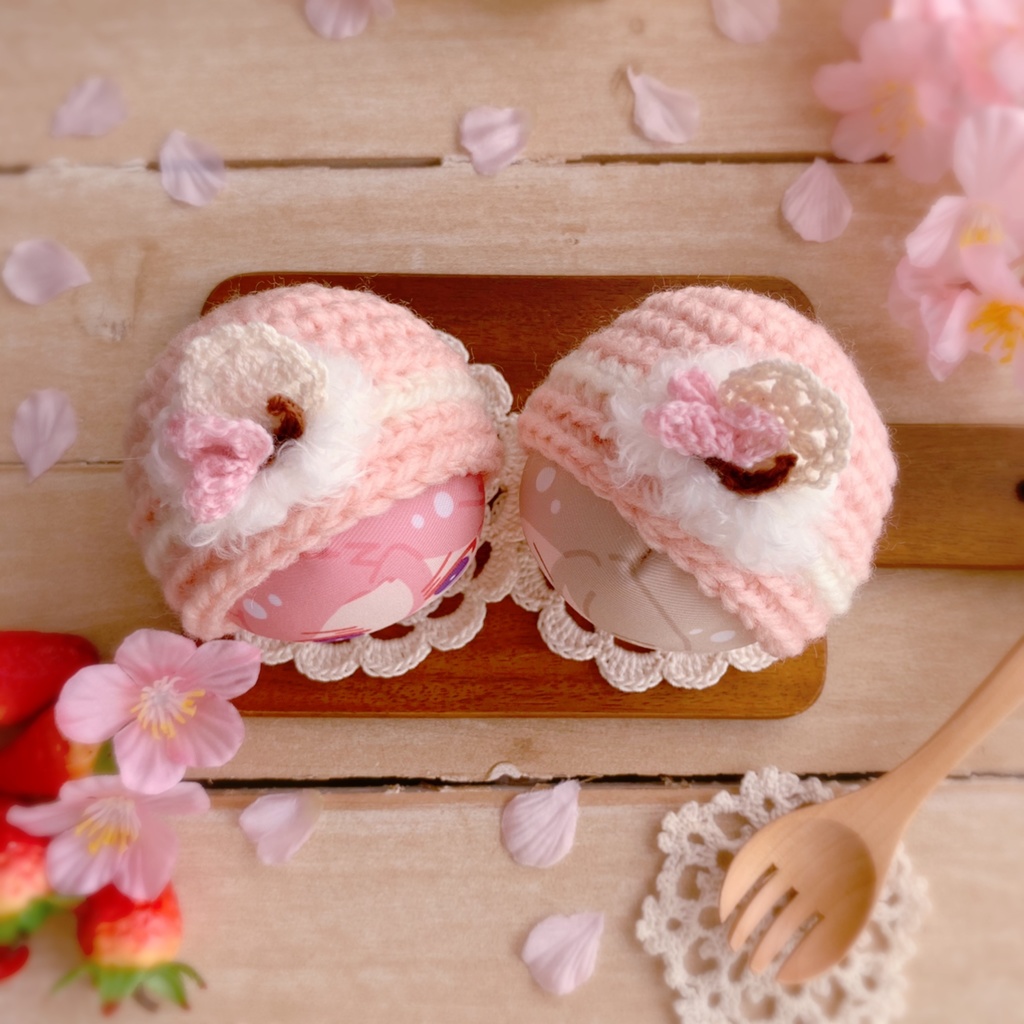 🌸おまんじゅう着ぐるみ 桜のロールケーキ🌸