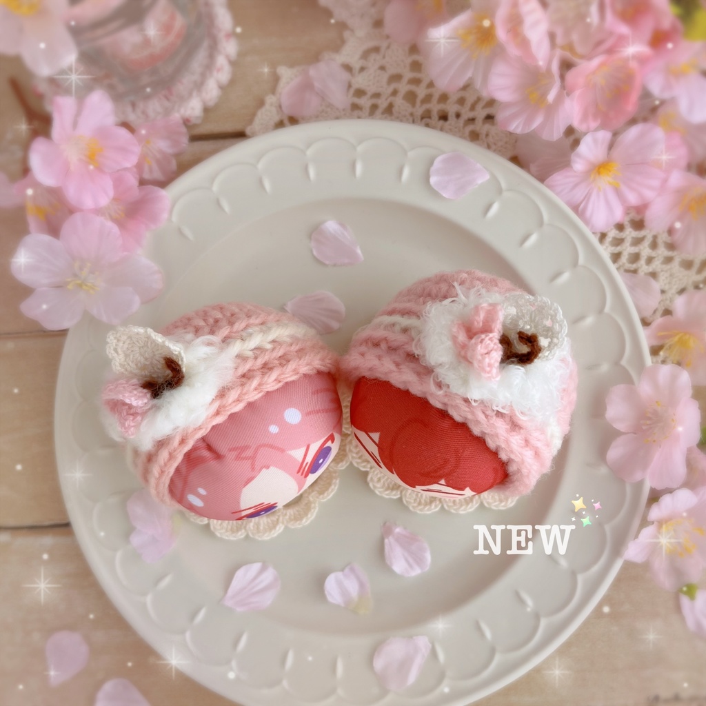 🌸おまんじゅう着ぐるみ 桜のロールケーキ🌸