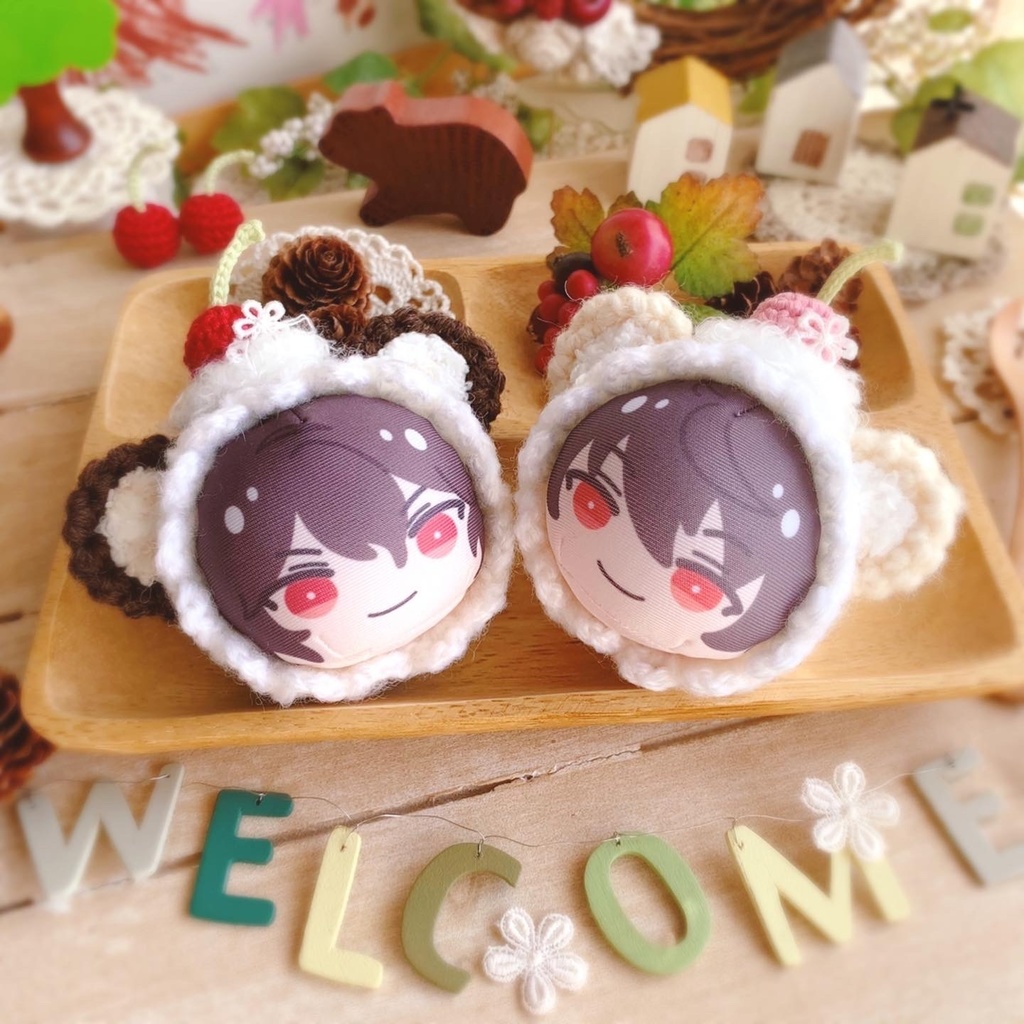 🐻🍒おまんじゅう着ぐるみ さくらんぼくまさん🍫ビターショコラ