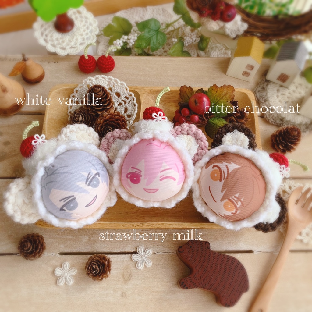 🐻🍒おまんじゅう着ぐるみ さくらんぼくまさん🍫ビターショコラ