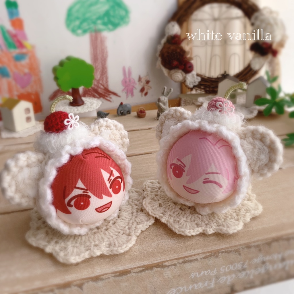 🐻🍒おまんじゅう着ぐるみ さくらんぼくまさん 🌿 ܸホワイトバニラ